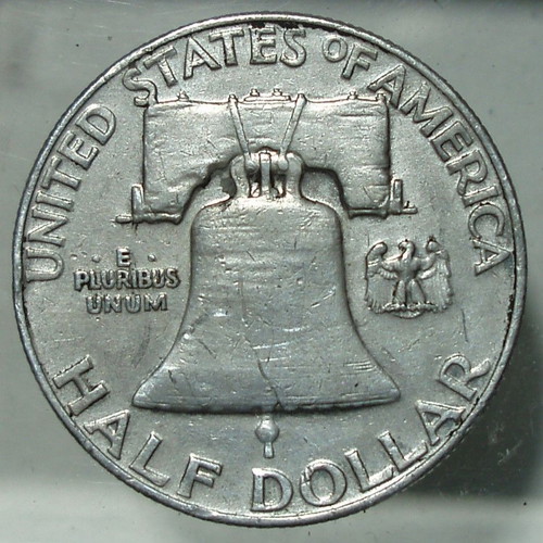 Silver ½ Dollar 1959 coin used