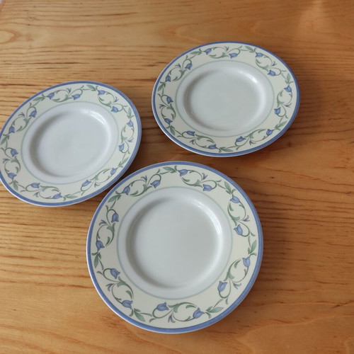 La Rochelle dinner plates set, 5 pieces, English vintage