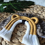 Handmade macrame lion new