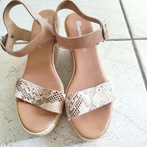 Espadrilles women's sandals size 41 beige like new