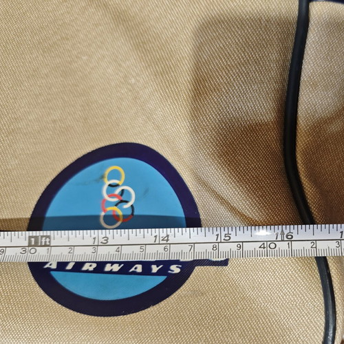 Olympic Airways Shoulder Bag used, beige
