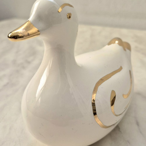 Porcelain duck decoration used