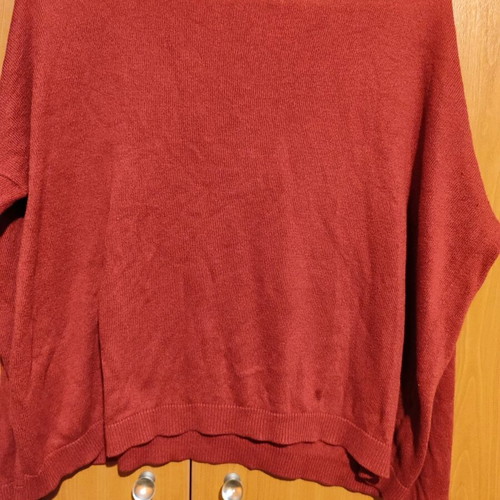 Bershka red long-sleeve shirt like new, size M