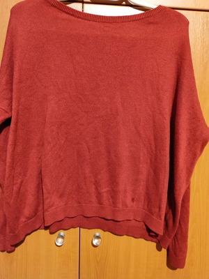 Bershka red long-sleeve shirt like new, size M