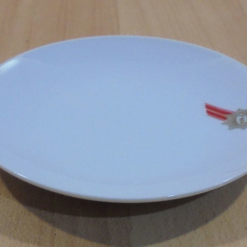 TWA Trans World Airlines old promotional ceramic plate used
