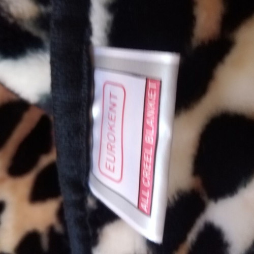 Leopard print double blanket like new