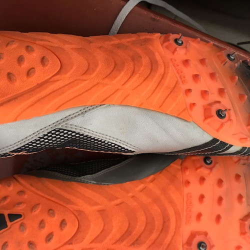 Adidas Competition Track & Field Spikes like new, size 42 ⅔, gray orange