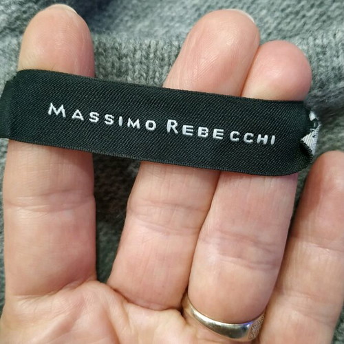 Wool dress used 80% wool 20% cashmere gray size M-L Massimo Rebecchi