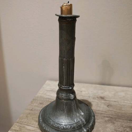 Old candlestick used, moderate condition