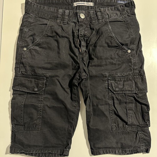 Edward Jeans black cargo bermuda shorts used, size S