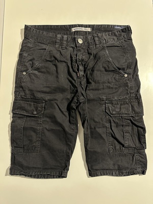 Edward Jeans black cargo bermuda shorts used, size S