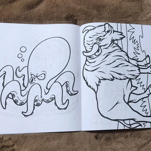 Coloring Book καινούργιο με ζωάκια, 32 σελίδες