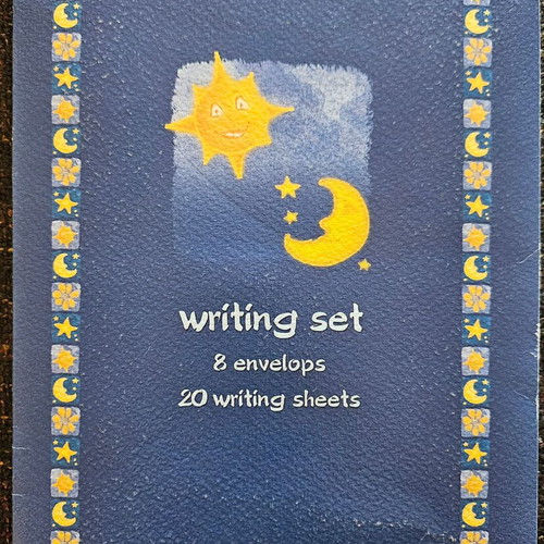 Writing set new, 8 envelopes, 20 sheets