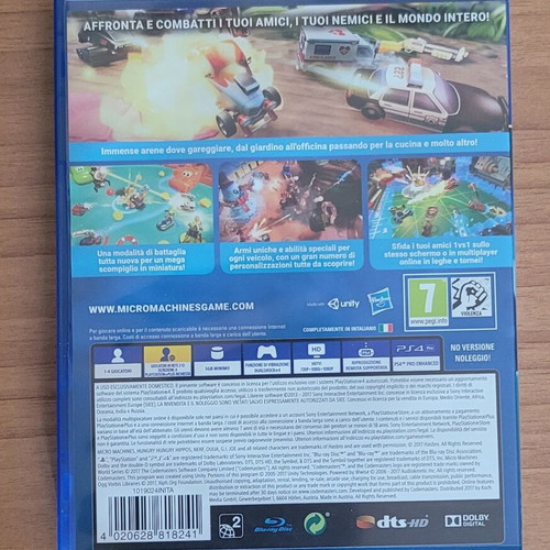 Micro Machines World Series PS4 game, European version