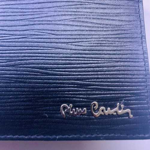 Pierre Cardin men's wallet new, black with embossed texture