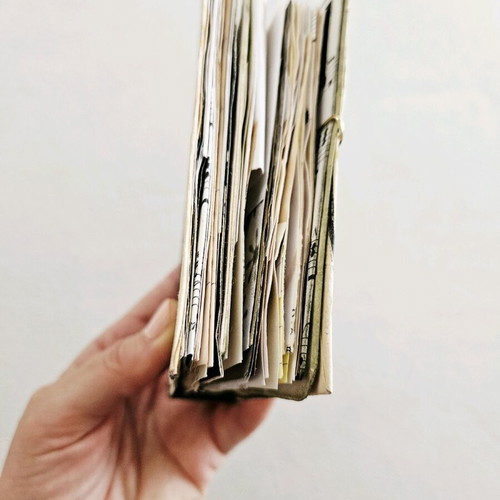 The Leopard Heart handmade notebook like new
