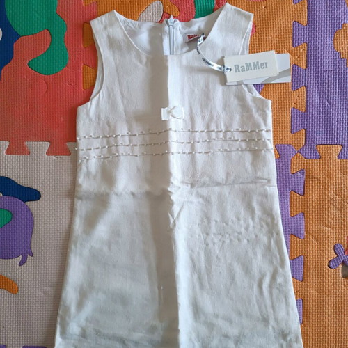 Rammer white dress size 3 new cotton