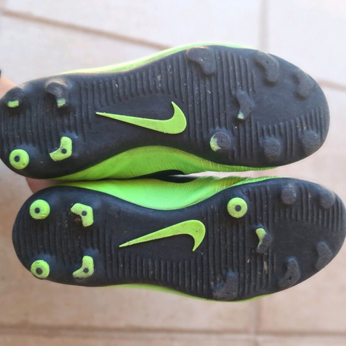Nike football shoes used size 33 green and black