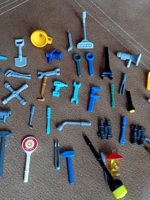 Playmobil tools like new, accessory set