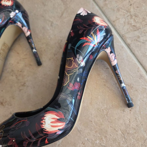 Aldo Stessy Floral Pumps New, Pointed Toe Stiletto Heels