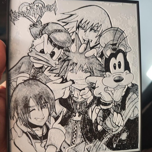 2D poster Kingdom Hearts friends Disney like new