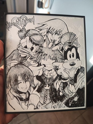 2D poster Kingdom Hearts friends Disney like new