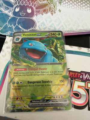 Venusaur EX Mew EN 003/165 new Pokémon card