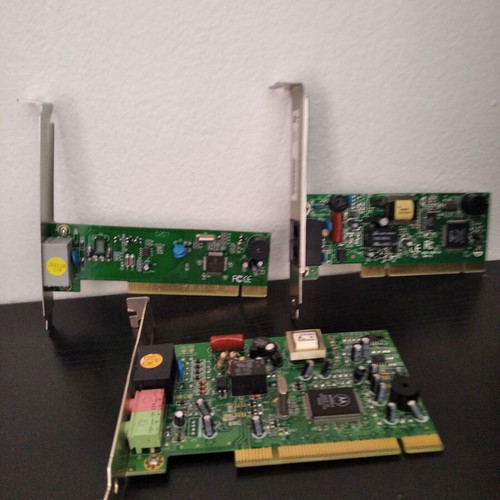Modem card used, pack of 3 PCI 56 Kbps V.90