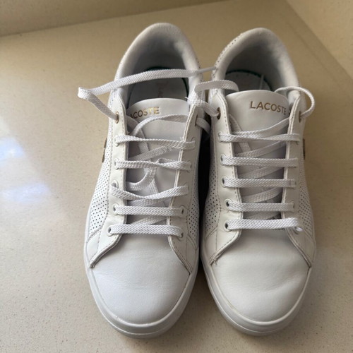 Lacoste women's shoes like new, white size 38