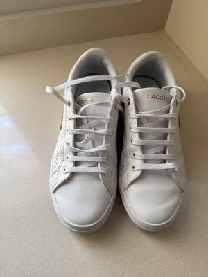 Lacoste women's shoes like new, white size 38