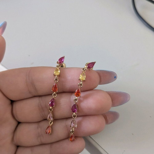 Earrings long, new