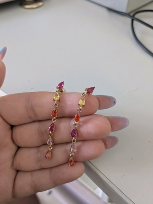 Earrings long, new