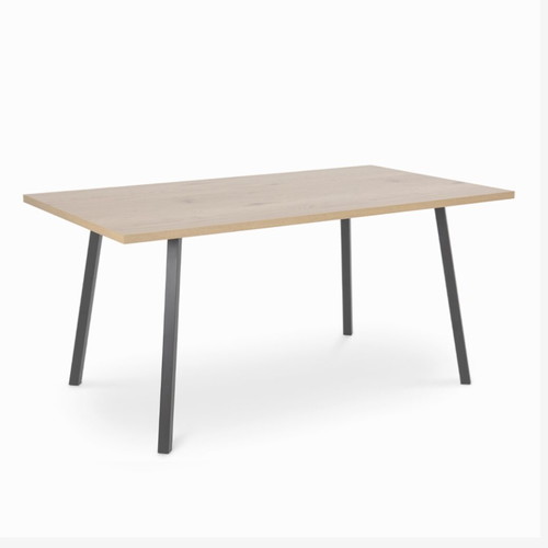 Cenny kitchen dining table, natural color, melamine, 160x90x75cm