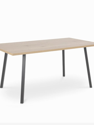 Cenny kitchen dining table, natural color, melamine, 160x90x75cm