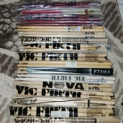 Branded drumsticks like new