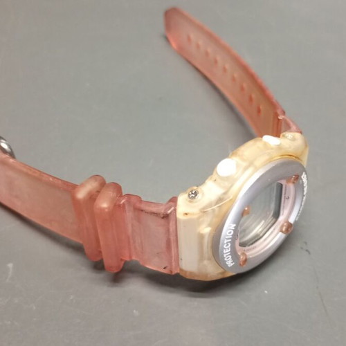 Casio Baby-G BG-1302 women's orange wristwatch used