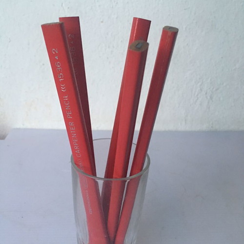 Carpenter flat pencils vintage and new