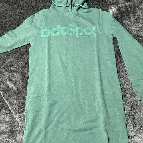 Bda Sports athletic sweatshirt dress like new, size medium, turquoise