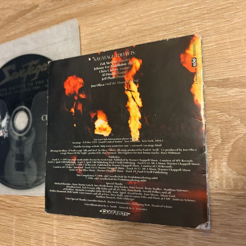 Savatage From The Gutter To The Stage CD used with autographs