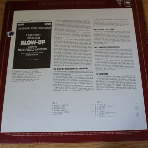 Blow-Up The Original Soundtrack Record σαν καινούργιο, jazz