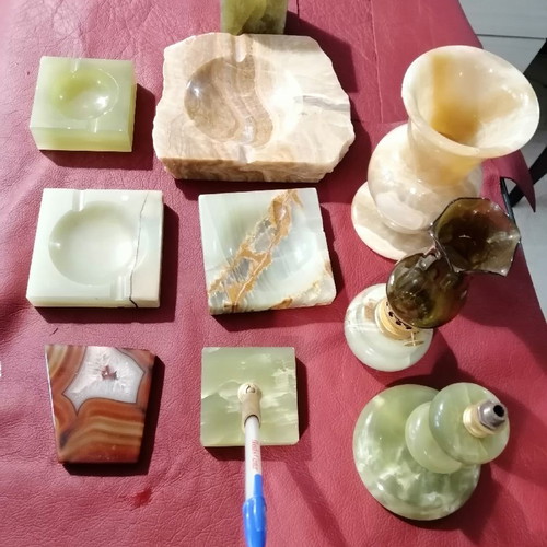 Onyx and alabaster genuine decorative items from Crete new
