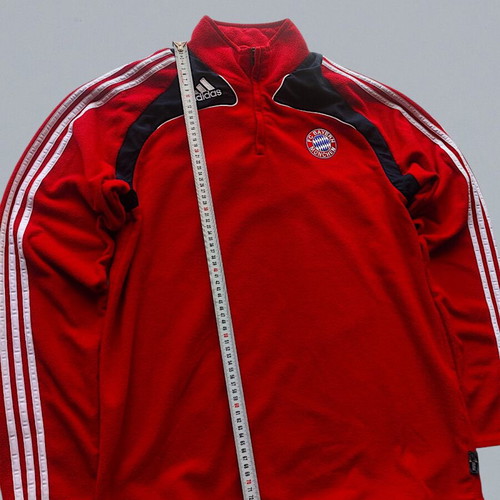 Vintage Bayern Munich x Adidas fleece sweatshirt 2008/09, size XL