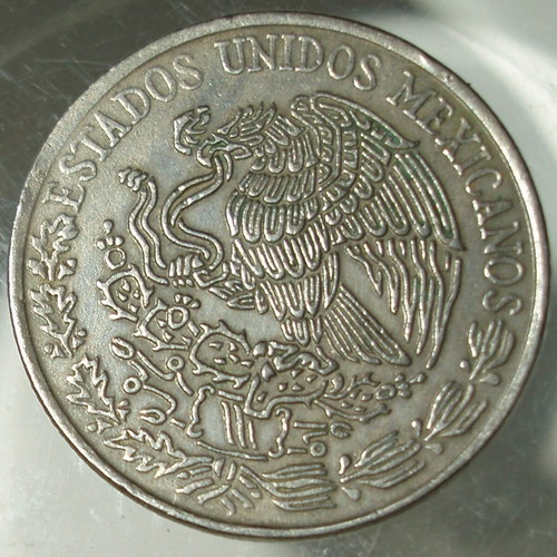 Mexico 50 Centavos coin used, lot of 3 pieces 1975-1979