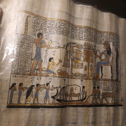 Egyptian authentic papyrus used with certificate of authenticity 32×40