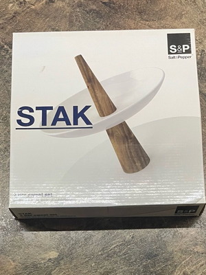 Πιατέλα δύο επιπέδων Salt & Pepper νέα, κατάλληλη για φούρνο και πλυντήριο