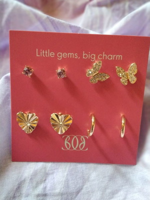Earrings new, multicolored