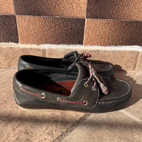 Timberland boat shoes used, size 43, blue and brown