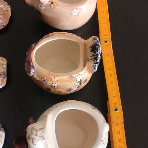 Porcelain animals like new with lid for salads