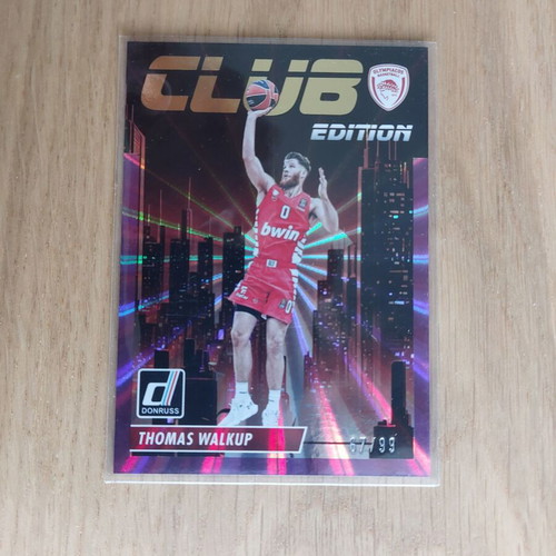Thomas Walkup Card Panini-Donruss Euroleague 2023-2024 Club Edition Purple Laser like new