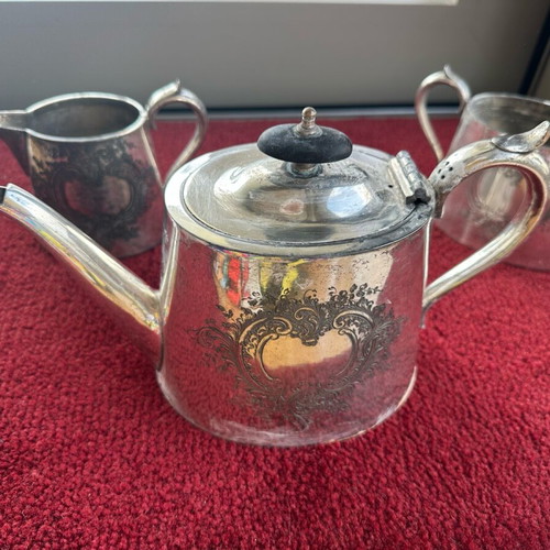 Vintage silver-plated set used